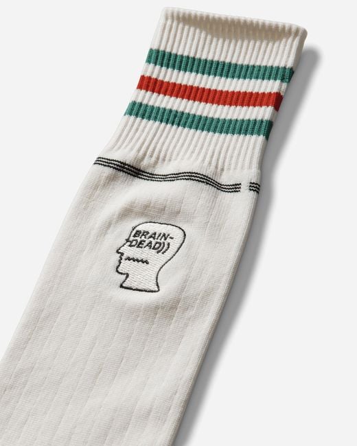 Adidas White Brain Dead X Disney Socks for men