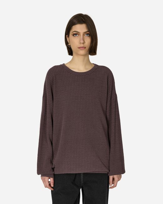 Our Legacy Purple Popover Roundneck Sweater Mystic Plum