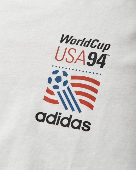 Adidas Gray S Fifa World Cup Usa94 T-Shirt Cloud for men