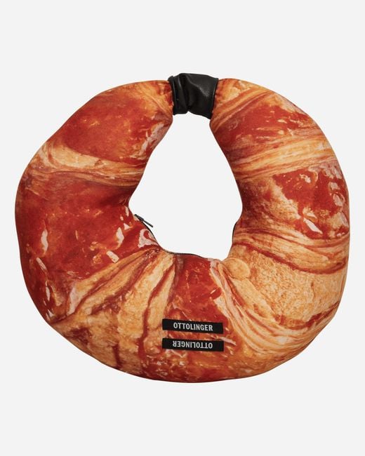 OTTOLINGER Orange Croissant Nylon Top-Handle Bag