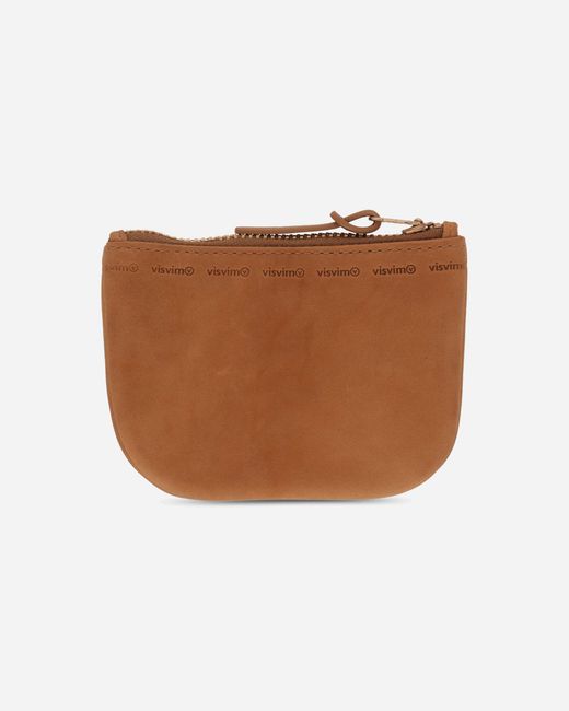 Visvim Brown Leather Wallet Camel for men
