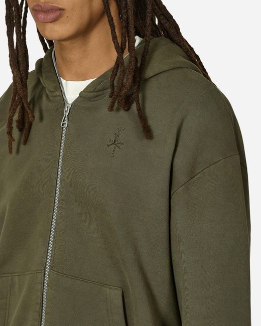 Nike Green Travis Scott Full-zip Hoodie Khaki for men