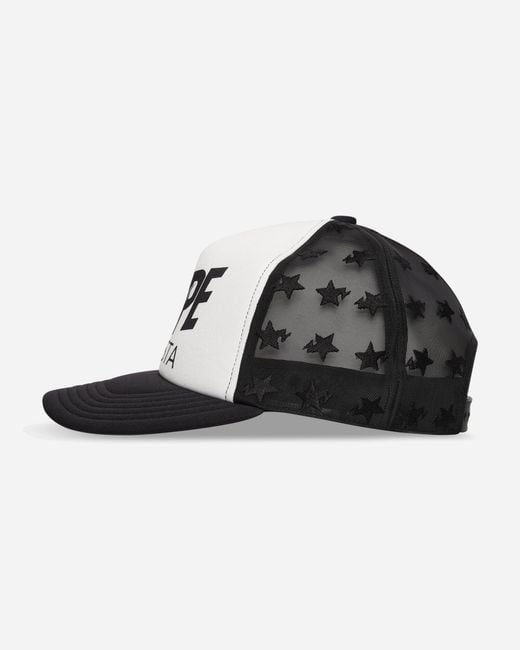A Bathing Ape Black Bape Sta Mesh Cap for men