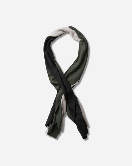 Kiko Kostadinov Black Sigo Knit Scarf for men