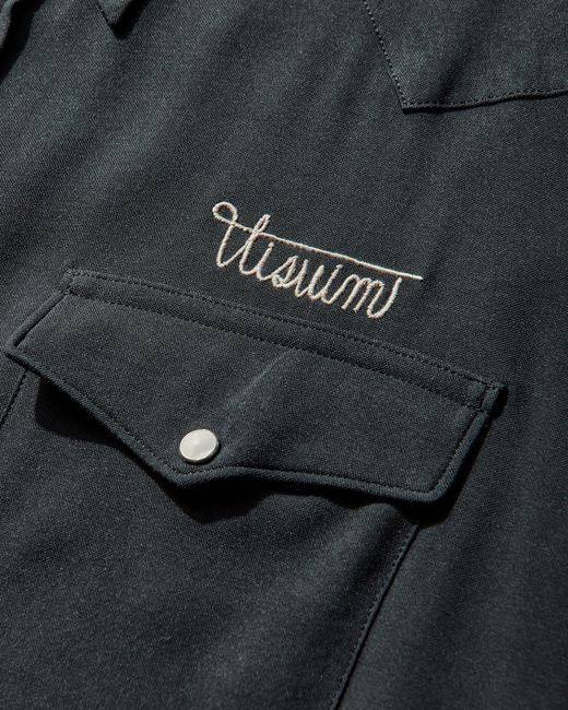 Visvim Black Men S Four Corners L/s Shirt for men