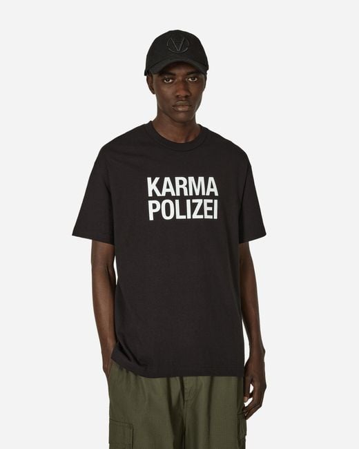 Pleasures Black Karma T-Shirt for men