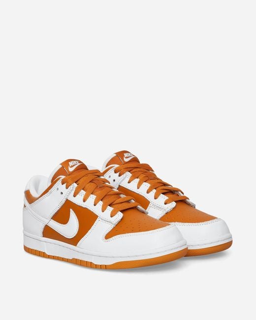 Nike Orange Dunk Low Retro Sneakers Dark Curry for men