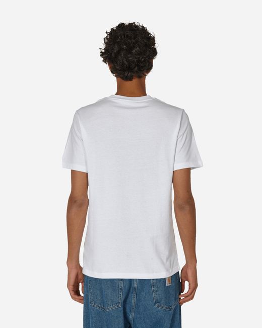 New Balance White Small Logo T-shirt for men