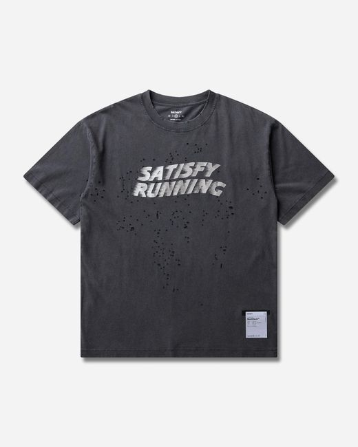 Satisfy Black S Mothtech T-Shirt Aged for men