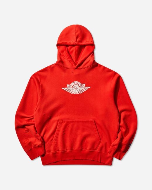 Nike Red Men S Rare Air Fleece Hoodie Chile for men