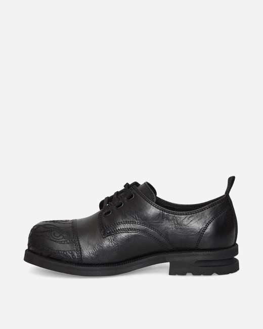 Kiko Kostadinov Black Men S Atro Lace Up Shoes Soot for men