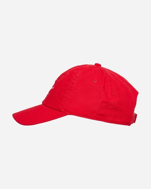 Nike Club Unstructured Futura Wash Cap University Red for men