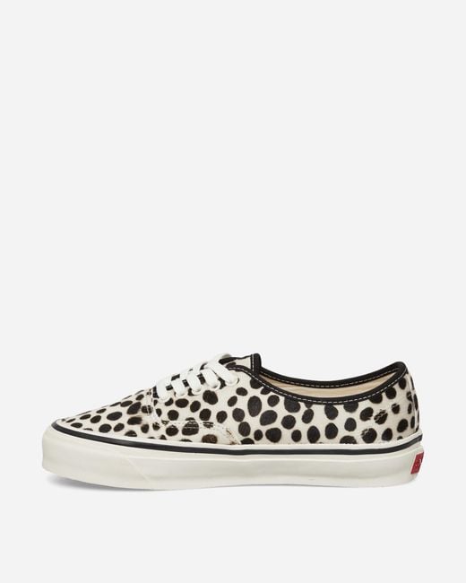 Vans White Premium Authentic 44 Pony Hair Sneakers Dalmatian for men