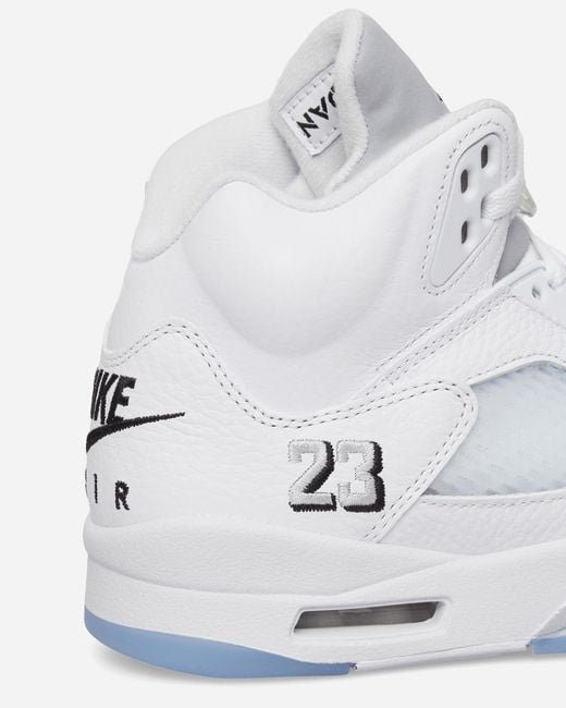 Nike White Air Jordan 5 Retro Og Sneakers Metallic for men