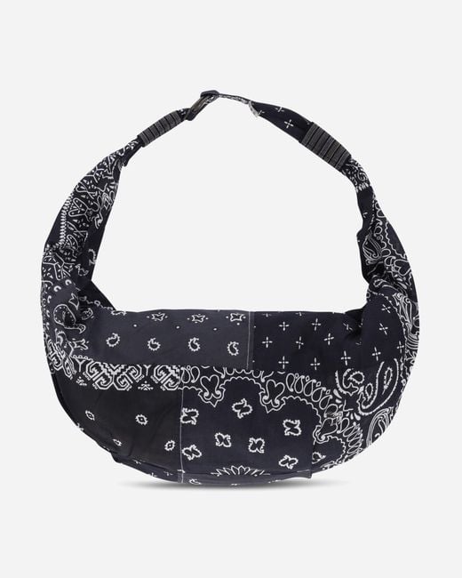 Kapital Black Gauze Bandana Beach Snufkin Bag for men