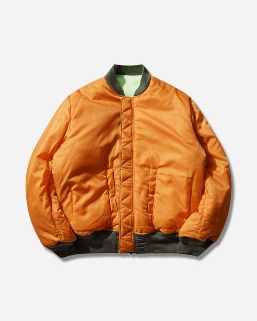 WTAPS Men S Alpha Industries Ma-1 Core Spec Jacket Olive Drab in 