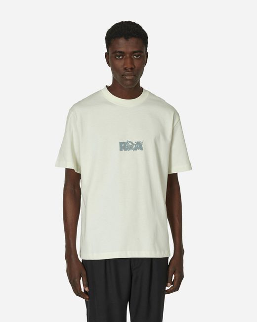 Roa White Graphic T-shirt Blanc De Blanc for men