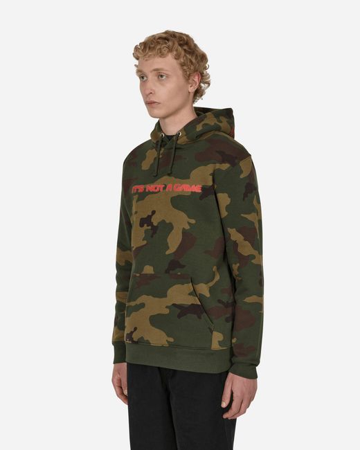 DCV 87 Green No Games Hooded Sweatshirt for men