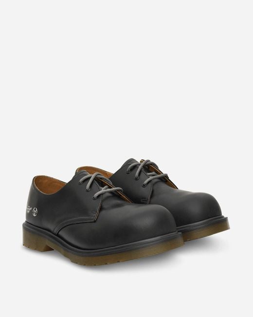 Dr. Martens Black Slam Jam 1461 Outlier Steel Toe Shoes for men