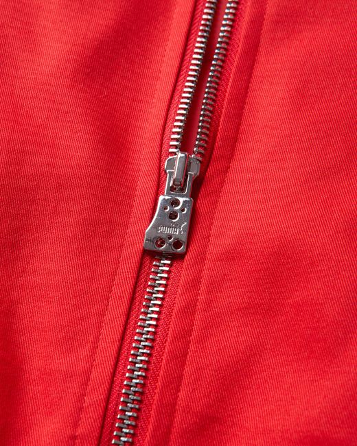 PUMA Red Scuderia Ferrari Hp Replica Drivers Authentic Bomber Jacket for men