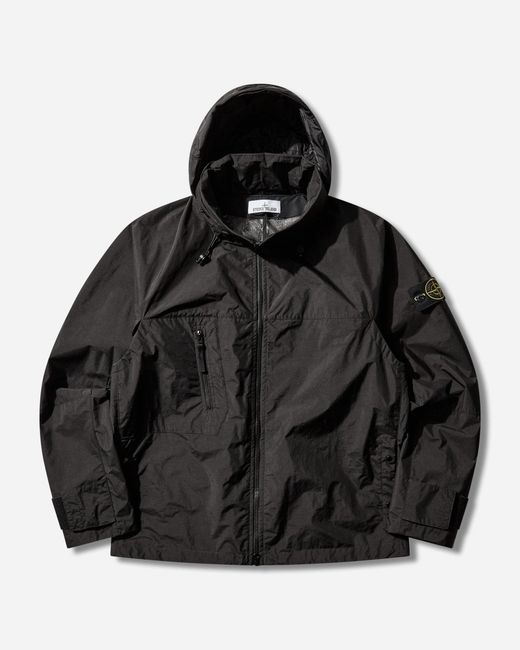 Stone Island Black Men S Metal Lamina Poly Ripstop Jacket for men