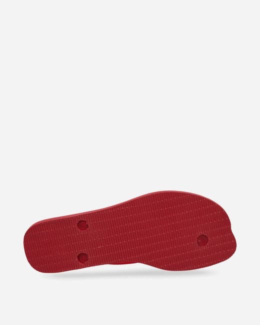Havaianas Red S Slim Split Flip Flops