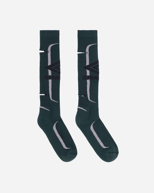 Umbro Blue Logo Socks Dark Olive for men