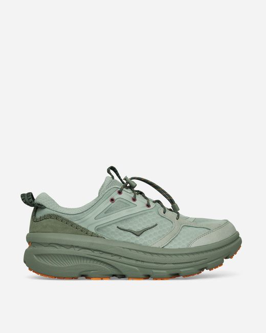 Hoka One One Green Bondi B3Ls Sneakers Aloe Vera Succulent for men