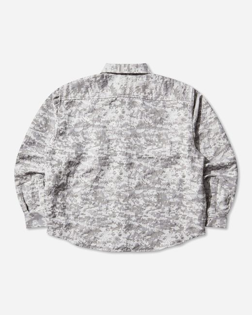 Xlarge Gray Men S Digital Camo Jacquard Longsleeve Shirt for men