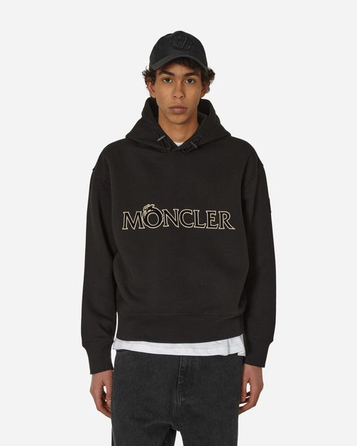 Moncler Black Year Of The Dragon Hooded Sweatshirt for men