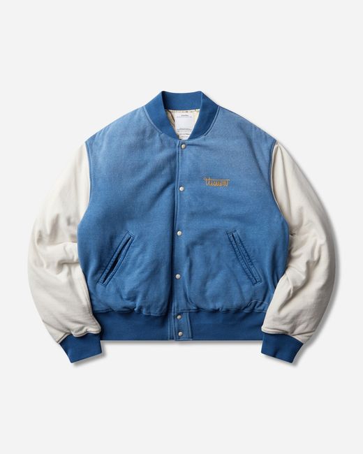 Visvim Blue Men S Varsity Era Down Jacket Light Indigo for men