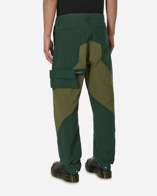 Phingerin Green Moving Diagonal Pants for men