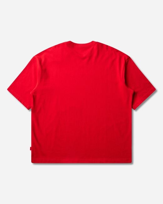 Nike Red Oversized Flight T-Shirt University for men