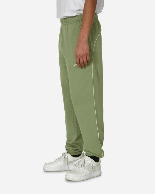 Nike Green Nocta Fleece Pants Oil for men