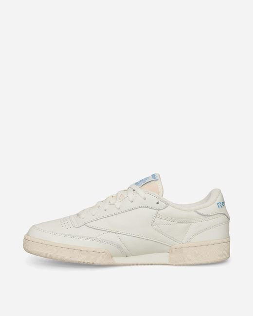 Reebok White Club C 85 Vintage Sneakers Chalk / Alabaster / Essential Blue for men