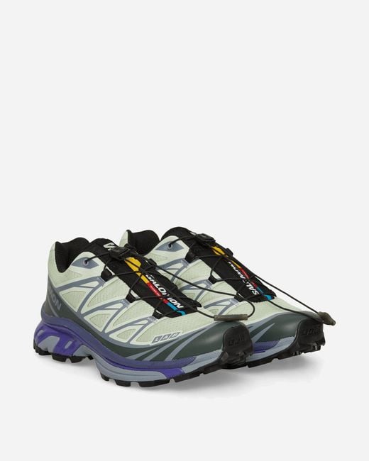 Salomon Green Xt-6 Sneakers Sea Foam / Urban Chic / Deep for men