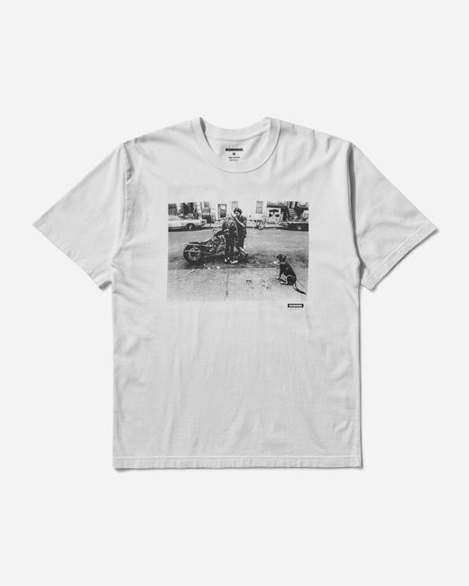 Neighborhood Gray Men S Osamu Nagahama Ss-4 T-shirt for men