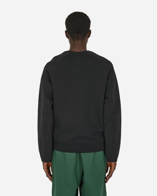 Nike Black Tech Fleece Crewneck Sweatshirt for men