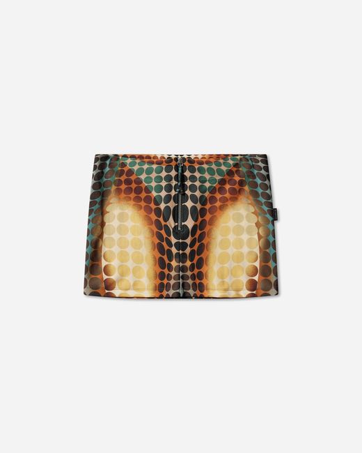 Jean Paul Gaultier White Women S Re-edition Dots Skirt Orange