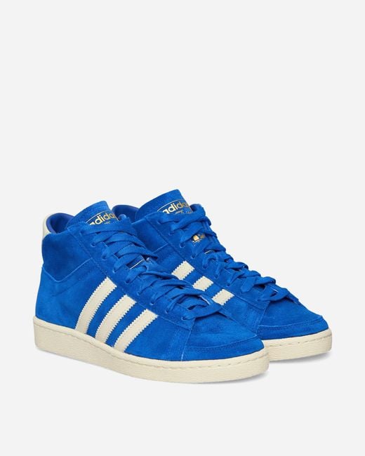 Adidas Blue Jabbar High-Top Sneakers Royal Cream for men