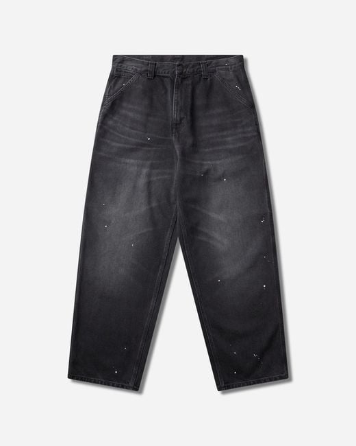 Carhartt Gray Og Single Knee Pants (Destroy Wash) for men