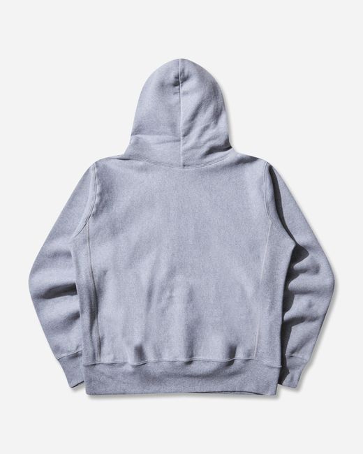 Champion Blue Men S Made In Usa Reverse Weave Hoodie Oxford Gray for men