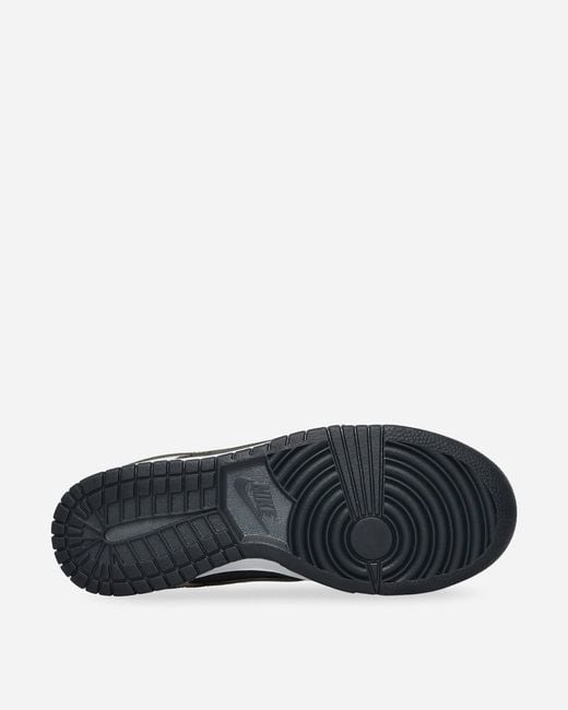 Nike White Dunk Low Retro Premium Sneakers Dark Smoke Barely for men
