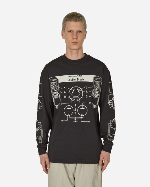 The Trilogy Tapes Black Sad Longsleeve T-Shirt for men
