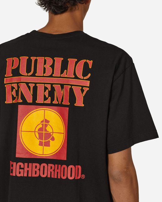 Neighborhood Red Public Enemy T-shirt for men