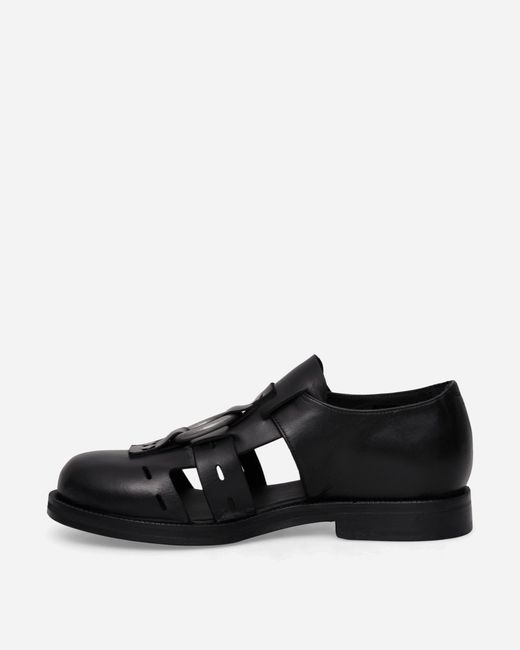 Martine Rose Black Bondage Belt Sandals for men