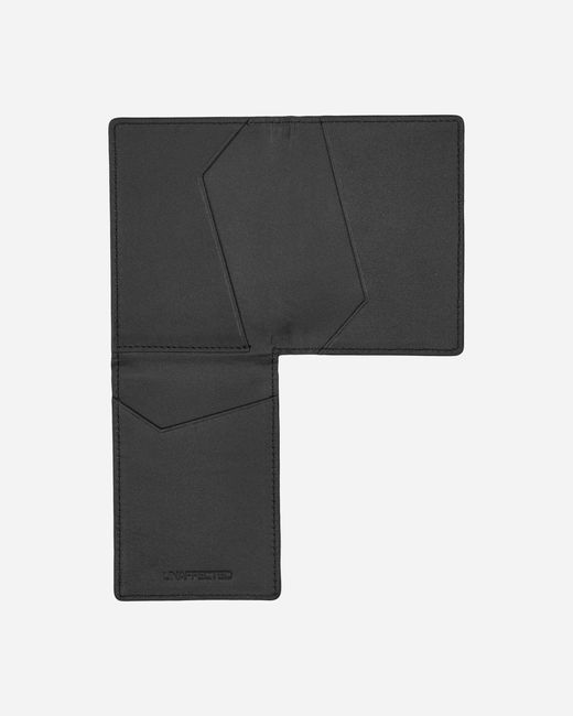 UNAFFECTED Black Folded Card Holder for men