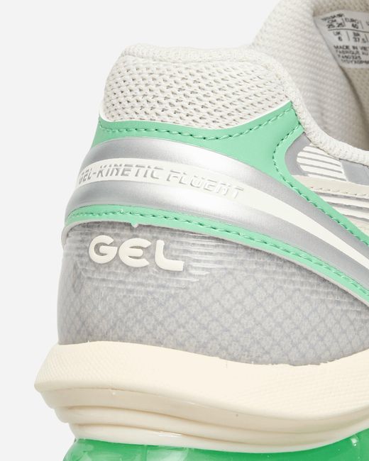 Asics White Gel-kinetic Fluent Sneakers Smoke Grey / Pure Silver for men