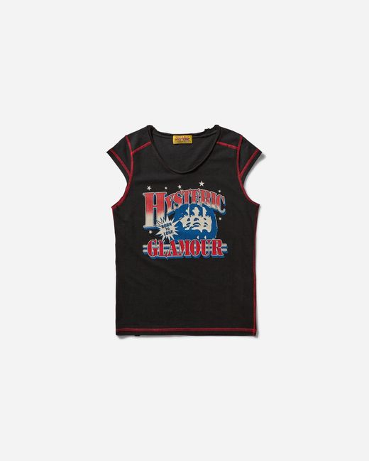 Hysteric Glamour Black Women S Hg League T-shirt