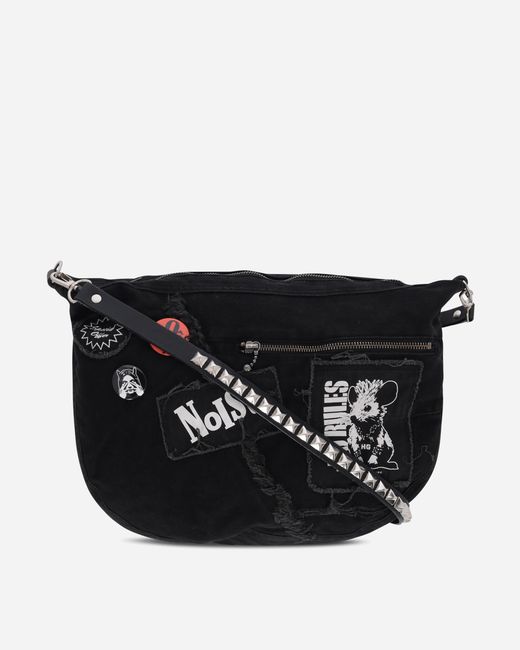 Hysteric Glamour Black Studs Belt Shoulder Bag for men